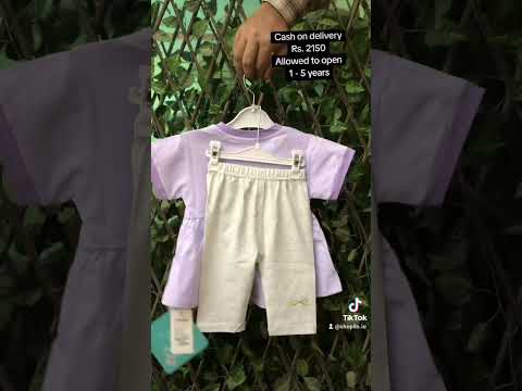 Baby Girls Tunic Top & Leggings Cotton Outfit (Imported) – 1 to 5Y